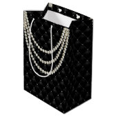 BRIDE Parisian Theme Bridesmaid Shower Party Medium Cadeauzakje (Achterkant Gekanteld)