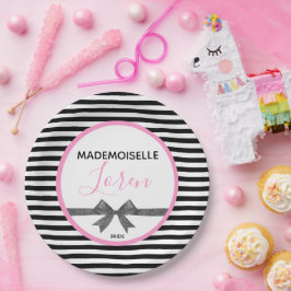 BRIDE Parisian Theme Couture Shower Papieren Bordje