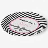 BRIDE Parisian Theme Couture Shower Papieren Bordje (Gekanteld)