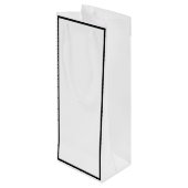 BRIDE Parisian Theme Shower Bridal Birthday Party Wijn Cadeautas (Achterkant Gekanteld)