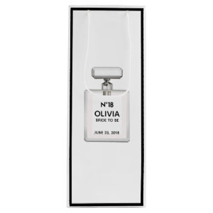 BRIDE Parisian Theme Shower Bridal Birthday Party Wijn Cadeautas