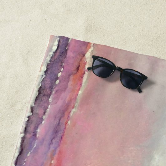 Bride Pastel Beach Sunset | Beach Towel Strandlaken (In situ)
