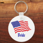 Bride Patriotic Wedding Sleutelhanger (Voorkant)