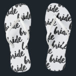 Bride Pattern Wedding Teenslippers<br><div class="desc">Bride betrapte bruiloft/huwelijksreis teenslippers.</div>