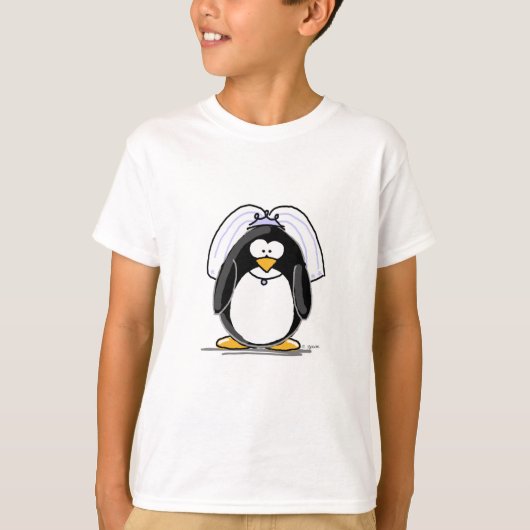 Bride Penguin T-shirt (Voorkant)