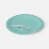 BRIDE Personalized Ribbon Vrijgezellenfeest Party Papieren Bordje (Gekanteld)