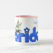 Bride Personalized Wedding Blue Mok (Midden)