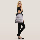 Bride Persoonlijke benaming Bleek Roze Rose Floral Tote Bag (Op model)