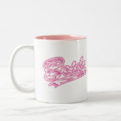 Bride Pink Camouflage Tweekleurige Koffiemok (Links)
