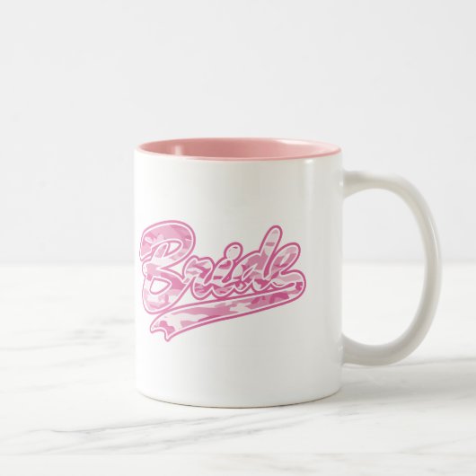 Bride Pink Camouflage Tweekleurige Koffiemok (Rechts)