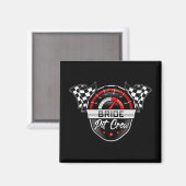Bride Pit Crew Race Car Birthday Party Matching Fa Magneet (Voorkant / Achterkant)
