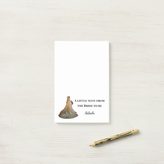Bride Post-it® Notes (Op bureau)