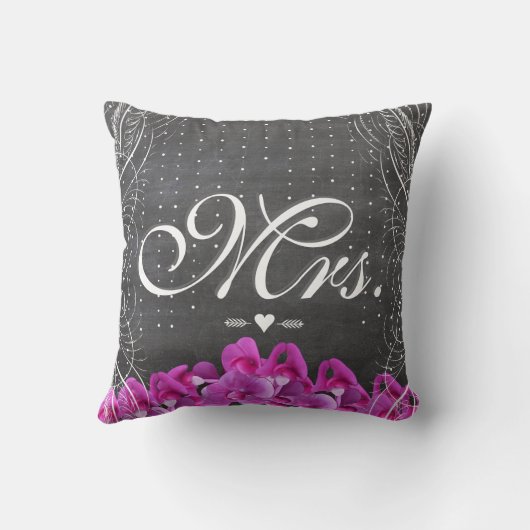 Bride Radiant Orchid Sweet Pea Wedding Kussen (Achterkant)