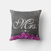 Bride Radiant Paars Sweet Pea Wedding Kussen (Achterkant)