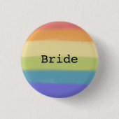 Bride Rainbow-Button Ronde Button 3,2 Cm (Voorkant)