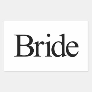 Bride Rechthoekige Sticker