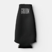 BRIDE Red Tuxedo Weddenschap Flesjeskoeler (Voorkant)