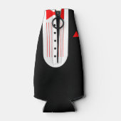 BRIDE Red Tuxedo Weddenschap Flesjeskoeler (Achterkant)