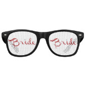 Bride Retro Script Red Zonnebril (Voorkant)