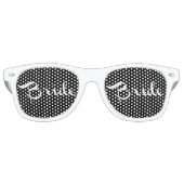 Bride Retro Script White Zonnebril (Voorkant)