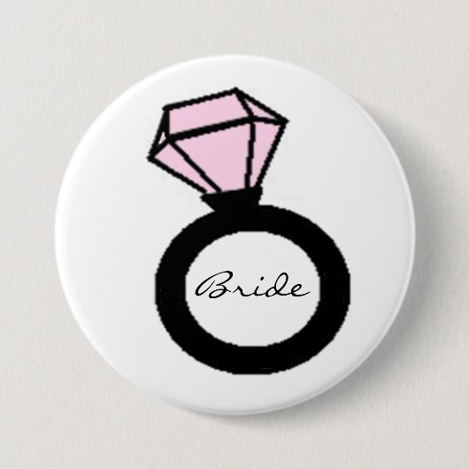 Bride Ring Ronde Button 7,6 Cm (Voorkant)