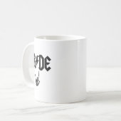 Bride Rock N Roll Skeleton Hand Halloween Bachelor Koffiemok (Voorkant links)