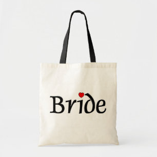 Bride (rode harten) tote bag