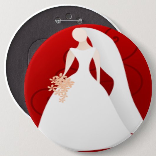 BRIDE RONDE BUTTON 6,0 CM (Voorkant /achterkant)