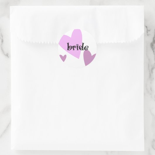Bride Ronde Sticker (Tas)