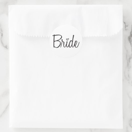 Bride Ronde Sticker (Tas)