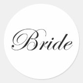 Bride Ronde Sticker (Voorkant)