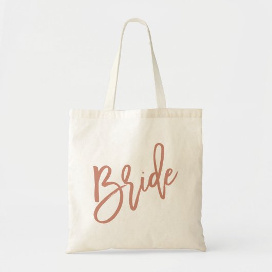 Bride Roos Gold Script Tote Bag (Voorkant)
