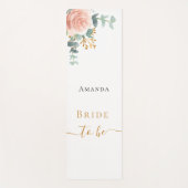 Bride roos goud florale eucalyptus bachelorette yogamat (Voorkant)