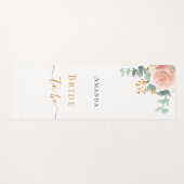 Bride roos goud florale eucalyptus bachelorette yogamat (Voorkant (horizontaal))