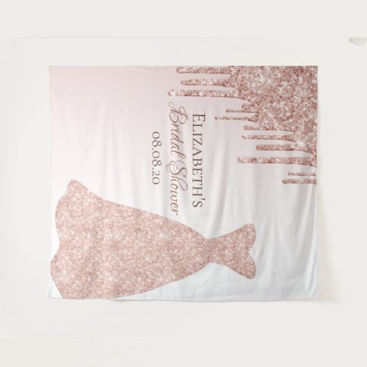 Bride roos goudjurk wandkleed (Voorkant (horizontaal))