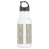 Bride Rustic Beach String Lights Ocean Wedding Waterfles (Achterkant)