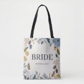 Bride rustige herfstbladeren herfst herfst bruilof tote bag (Voorkant)