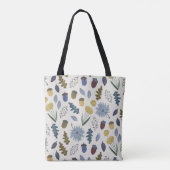 Bride rustige herfstbladeren herfst herfst bruilof tote bag (Achterkant)