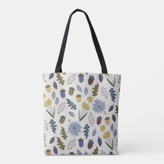 Bride rustige herfstbladeren herfst herfst bruilof tote bag (Achterkant)