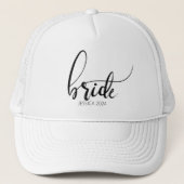 Bride Script Elegant Minimalistische naam Trucker Trucker Pet (Voorkant)