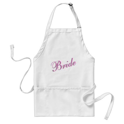 Bride (Script) Standaard Schort (Voorkant)