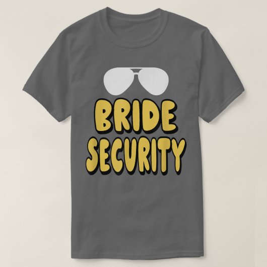 Bride Security Nephew Niece Brother Sister Cousin T-shirt (Design voorkant)