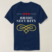 Bride Security Wedding Entourage Little Ring Beer T-shirt (Design voorkant)