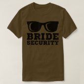 Bride Security - Zonnebrillen Weddenschap Bridesma T-shirt (Design voorkant)
