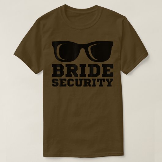 Bride Security - Zonnebrillen Weddenschap Bridesma T-shirt (Design voorkant)