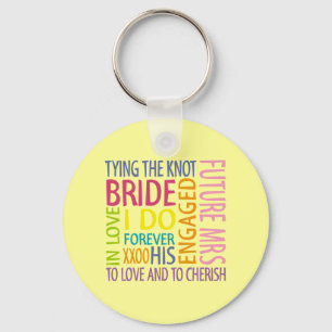 Bride Sentiments Wedding Sleutelhanger