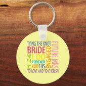 Bride Sentiments Wedding Sleutelhanger (Voorkant)