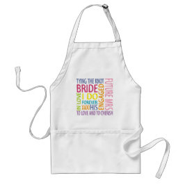 Bride Sentiments Wedding Standaard Schort