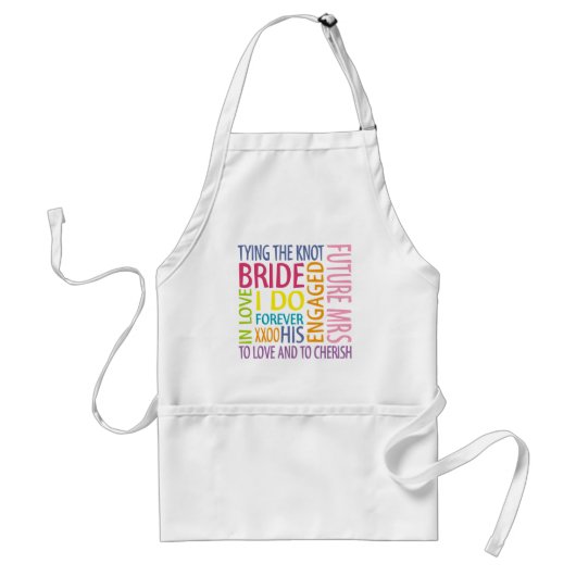 Bride Sentiments Wedding Standaard Schort (Voorkant)