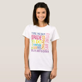 Bride Sentiments Wedding T-shirt (Voorkant volledig)